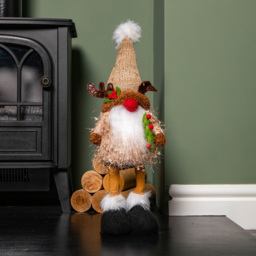 Samuel Alexander Warm White LED Standing Christmas Reindeer Gonk 46cm - Size: 46 x 16 x 16cm - Brown - Wilko - thumbnail 3
