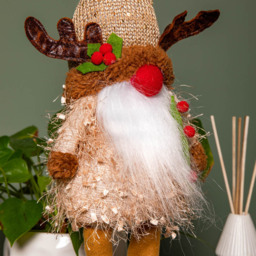 Samuel Alexander Warm White LED Standing Christmas Reindeer Gonk 46cm - Size: 46 x 16 x 16cm - Brown - Wilko - thumbnail 5