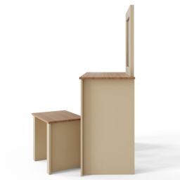 GFW Lancaster 3 Drawer Cream Dressing Table Set with Mirror - Size: 44 x 104 x 131cm - Wilko - thumbnail 5