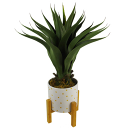 Botanik Yukka Tropical Artificial Plant in Pot 55cm - Size: 55 x 50 x 50cm - Green - Wilko - thumbnail 7
