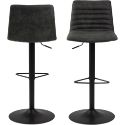 Florence Kimmy Grey Fabric Bar Stool Set of 2 - Furniture To Go - Wilko - thumbnail 4