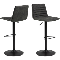 Florence Kimmy Grey Fabric Bar Stool Set of 2 - Furniture To Go - Wilko - thumbnail 3