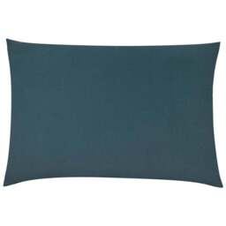 furn. Contra Slate Blue Velvet Cushion - Size: 60 x 40cm - Multi - Wilko