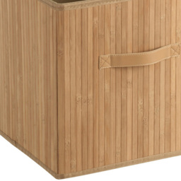 Premier Housewares Kankyo Natural Bamboo Storage Box with Handles - Size: 31 x 31 x 31cm - Brown - Wilko - thumbnail 5