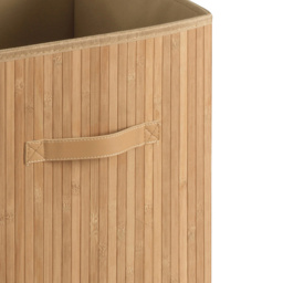 Premier Housewares Kankyo Natural Bamboo Storage Box with Handles - Size: 31 x 31 x 31cm - Brown - Wilko - thumbnail 4