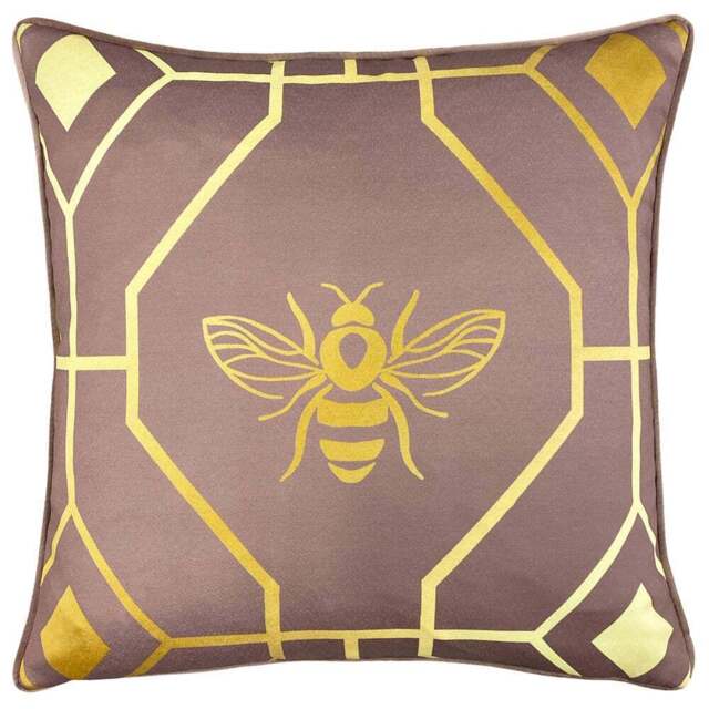 furn. Bee Deco Blush Geometric Cushion - Size: 43 x 43cm - Pink - Wilko - image 1
