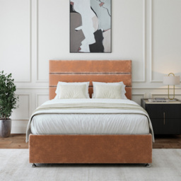 Bedmaster Super King Mink Chenille Divan Base with Milan Headboard - Cream - Wilko - thumbnail 3