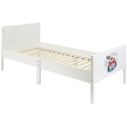 Liberty House Toys Single White Racing Cars Kids Bed - Wilko - thumbnail 4