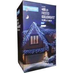 Premier IcicleBrights 460 Cool White LED White Cable Icicle Light 11.5m - Size: 50 x 1150 x 20cm - Wilko - thumbnail 5