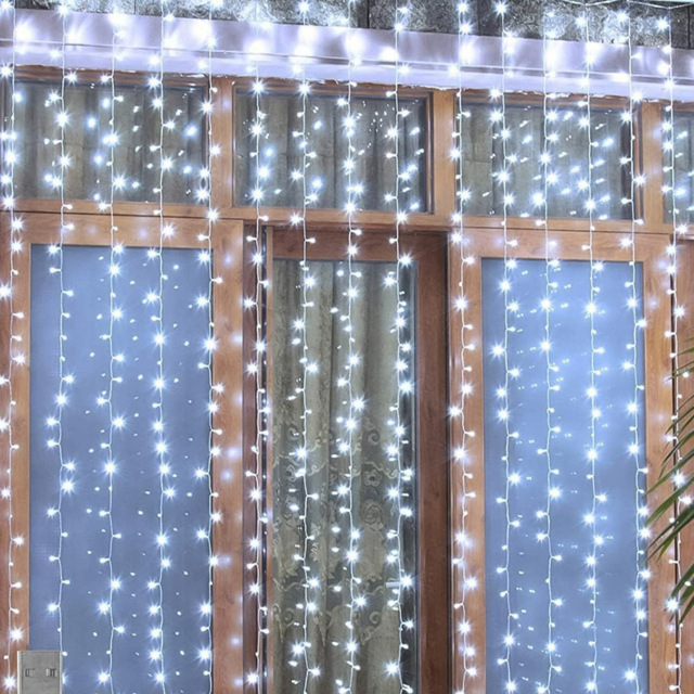 Marco Paul Cool White LED Window Curtain String Fairy Light 3m - Size: 20 x 20 x 10cm - Wilko - image 1