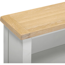 Seconique Windsor 2 Shelf Pebble Grey and Oak Low Bookcase - Size: 91 x 80 x 32cm - Pebble Grey/Oak - Wilko - thumbnail 7
