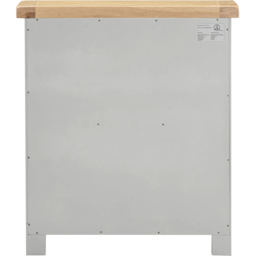 Seconique Windsor 2 Shelf Pebble Grey and Oak Low Bookcase - Size: 91 x 80 x 32cm - Pebble Grey/Oak - Wilko - thumbnail 5