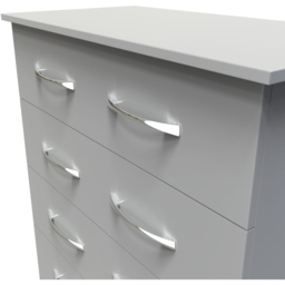 Crowndale Avon 5 Drawer Dusk Grey Chest of Drawers Ready Assembled - Wilko - thumbnail 6