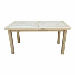 Forest Garden Rosedene Table - Size: 90 x 160 x 76cm - Brown - Wilko - thumbnail 3