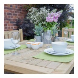Forest Garden Rosedene Table - Size: 90 x 160 x 76cm - Brown - Wilko - thumbnail 5