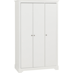 Seconique Stratford 3 Door White Wardrobe - Wilko - thumbnail 3