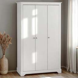 Seconique Stratford 3 Door White Wardrobe - Wilko - thumbnail 1