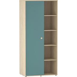 Junior Vida Neptune Single Door Blue and Oak Wardrobe - Wilko - thumbnail 3