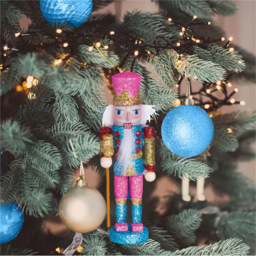 St Helens Pink Blue and Red Nutcracker - Size: 130 x 45 x 40cm - Multi - Wilko - thumbnail 3