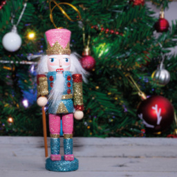 St Helens Pink Blue and Red Nutcracker - Size: 130 x 45 x 40cm - Multi - Wilko - thumbnail 5