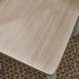 Furniturebox Marros Set of 2 Light Grey and Whitewashed Solid Wood Crossback Dining Chairs - Wilko - thumbnail 4