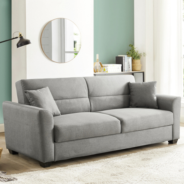 Home Detail Fallon Small Double Sleeper Grey Sofa Bed with Storage - Size: 2 Seater - Wilko - image 1