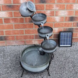 Monster Shop 4 Tier Grey Solar Water Feature - Size: 50 x 44 x 56cm - MonsterShop - Wilko - thumbnail 3