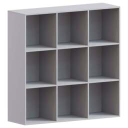 Vida Designs Durham 3 x 3 Grey Cube Storage Unit - Size: H 96.5 x W 96.5 x D 29cm - Wilko - thumbnail 3