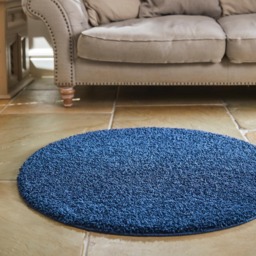 My Rug Midnight Blue Round Rug 100cm - Size: 100 x 100 x 2cm - Wilko - thumbnail 3