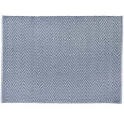 Hug Rug Denim Blue Woven Herringbone Rug 120 x 170cm - Wilko - thumbnail 1