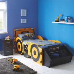 Kidsaw JCB 4CX Single Yellow Bed Frame - Wilko - thumbnail 6