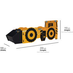 Kidsaw JCB 4CX Single Yellow Bed Frame - Wilko - thumbnail 7