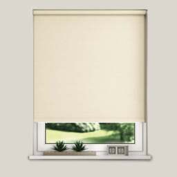 New Edge Blinds Blackout Roller Blinds Oyster 180cm - Size: W 180 x D 165cm - Wilko