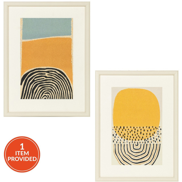 Abstract Sunrise Mounted Framed Print - Wilko - image 1