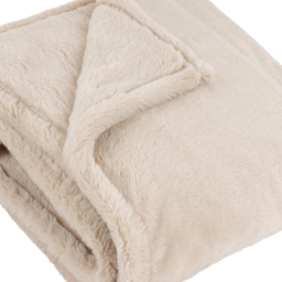 furn. Kallu Natural Double-Sided Faux-Fur Throw 150 x 200cm - Size: 200 x 150 x 1cm - Brown - Wilko - thumbnail 4