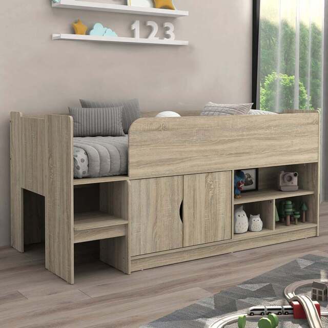 Kidsaw Oak Mid Sleeper - Size: Single - Wilko - image 1