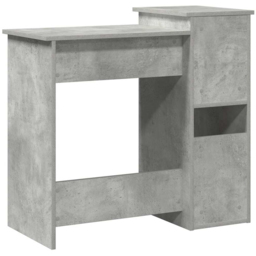 vidaXL 3 Shelf Computer Desk with Keyboard Tray Grey Sonoma - Size: 78 x 84 x 40cm - Wilko - thumbnail 7