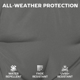 Outsunny Dark Grey Seat Cushion with Machine Washable Cover 46 x 42cm 6 Pack - Size: 7 x 46 x 42cm - Wilko - thumbnail 6