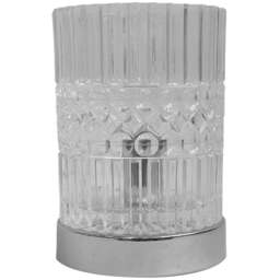 Adara Table Light - Clear and Silver - Wilko - thumbnail 1