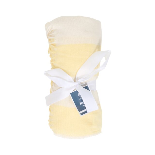 Portland Stripe Throw Yellow - Divante - Wilko - image 1