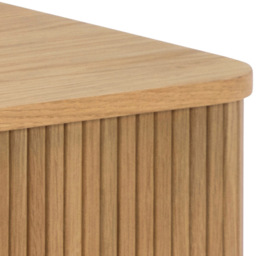 Florence Langley 3 Shelf Oak Coffee Table with Sliding Door - Brown - Furniture To Go - Wilko - thumbnail 6