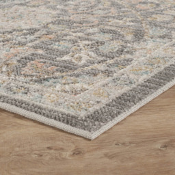 Desire Rugs Maia Grey Orchid Floral Non Slip Rug 60 x 220cm - Wilko - thumbnail 4