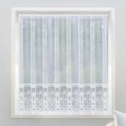 Tyrone Textiles Brazil White Pocket Header Net Curtain 500 x 160cm - Size: 160 x 500 x 1cm - Wilko - thumbnail 1