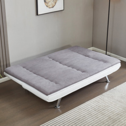 Brooklyn Double Sleeper Charcoal Grey and White Sofa Bed - Size: 3 Seater - Wilko - thumbnail 3
