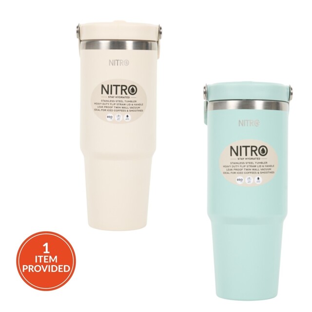 Nitro Pastel Stainless Steel Vacuum Tumbler - Wilko - image 1