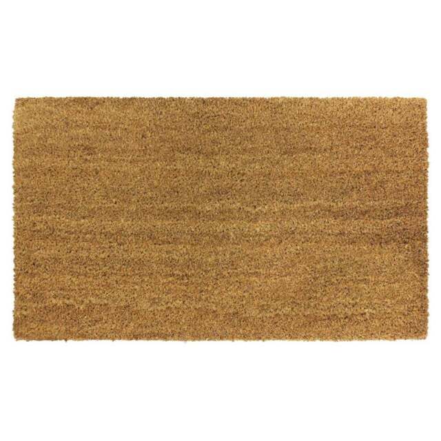 JVL Manor Plain Doormat 40 x 60cm - Brown - JVL Homewares - Wilko - image 1