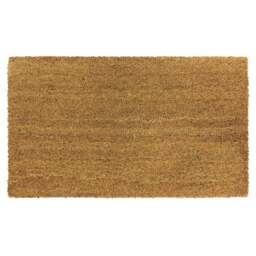 JVL Manor Plain Doormat 40 x 60cm - Brown - JVL Homewares - Wilko