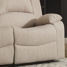 Marldon 3 Seater Beige Manual Recliner Sofa - Cream - Artemis Home - Wilko - thumbnail 5
