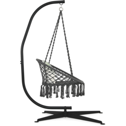 Costway Black Solid Steel C Hammock Stand - Wilko - thumbnail 5