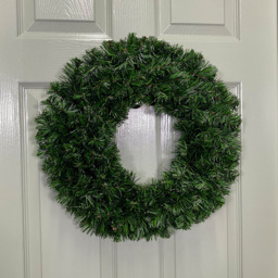Samuel Alexander Plain Green and Brown Canadian Pine Artificial Christmas Wreath 40cm - Size: 40 x 40 x 40cm - Wilko - thumbnail 7